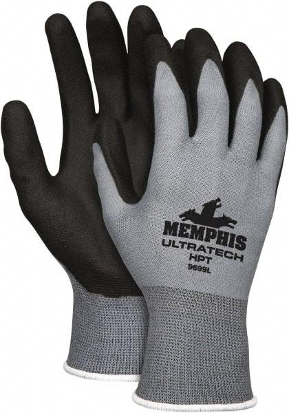 MCR Safety - Size 2XL (11) HPT Coated Nylon Work Gloves - Palm & Fingers Coated, Paired - All Tool & Supply