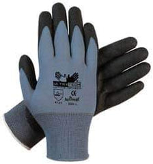 MCR Safety - Size XL (10) PVC Coated Nylon General Protection Work Gloves - For General Purpose, Palm & Fingers Coated, Knit Wrist Cuff, Full Fingered, Gray/Black/Green, Paired - All Tool & Supply