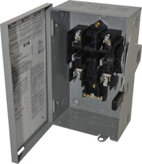 Eaton Cutler-Hammer - 30 Amp, 240 VAC, 2 Pole Fused Safety Switch - NEMA 1, 1 Phase, DPST Contact Form - All Tool & Supply