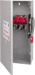 Eaton Cutler-Hammer - 100 Amp, 250 VDC, 480-600 VAC, 3 Pole Nonfused Safety Switch - NEMA 1, 1 Phase, 40 hp at 480 VAC, 50 hp at 600 VAC (Single Phase), 75 hp at 480 VAC, 100 hp at 600 VAC, 20 hp at 250 VDC (Triple Phase), 3PST Contact Form - All Tool & Supply