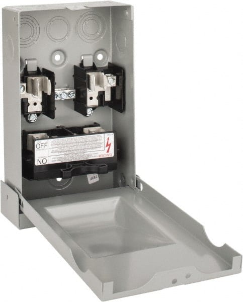 Eaton Cutler-Hammer - 3R NEMA Rated, 60 Amp, 10 hp, Fusible Air Conditioning Pullout Disconnect Switch - All Tool & Supply