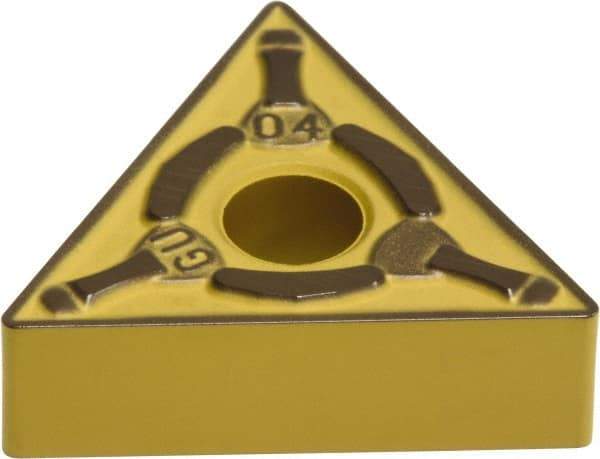 Sumitomo - TNMG432 EGU Grade AC630M Carbide Turning Insert - Al2O3 Finish, 60° Triangle, 1/2" Inscr Circle, 3/16" Thick, 1/32" Corner Radius - All Tool & Supply