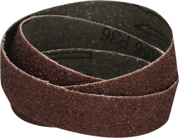 Tru-Maxx - 1" Wide x 30" OAL, 36 Grit, Aluminum Oxide Abrasive Belt - Aluminum Oxide, Very Coarse, Coated, X Weighted Cloth Backing - All Tool & Supply