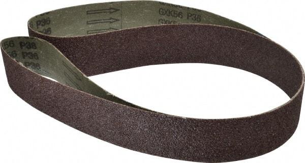 Tru-Maxx - 2" Wide x 60" OAL, 36 Grit, Aluminum Oxide Abrasive Belt - Aluminum Oxide, Very Coarse, Coated, X Weighted Cloth Backing - All Tool & Supply