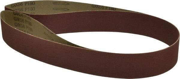 Tru-Maxx - 2" Wide x 72" OAL, 180 Grit, Aluminum Oxide Abrasive Belt - Aluminum Oxide, Very Fine, Coated, X Weighted Cloth Backing - All Tool & Supply