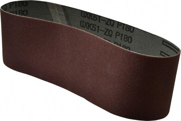 Tru-Maxx - 3" Wide x 21" OAL, 180 Grit, Aluminum Oxide Abrasive Belt - Aluminum Oxide, Very Fine, Coated, X Weighted Cloth Backing - All Tool & Supply