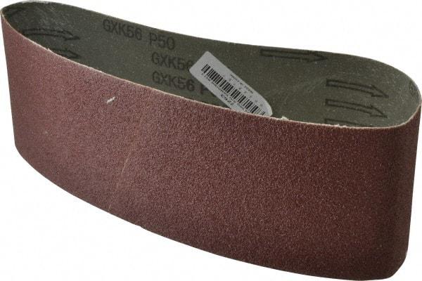 Tru-Maxx - 4" Wide x 24" OAL, 50 Grit, Aluminum Oxide Abrasive Belt - Aluminum Oxide, Coarse, Coated, X Weighted Cloth Backing - All Tool & Supply