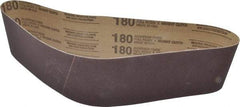 Tru-Maxx - 4" Wide x 36" OAL, 180 Grit, Aluminum Oxide Abrasive Belt - Aluminum Oxide, Very Fine, Coated, X Weighted Cloth Backing - All Tool & Supply