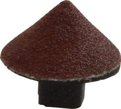 Superior Abrasives - 5/8" Diam 120 Grit 90° Included Angle Cone Center Lap - Aluminum Oxide, Fine Grade, Shank Mounted - All Tool & Supply