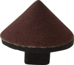 Superior Abrasives - 7/8" Diam 180 Grit 90° Included Angle Cone Center Lap - Aluminum Oxide, Very Fine Grade, Shank Mounted - All Tool & Supply