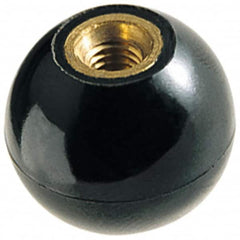 TE-CO - 10-32 Thread, 3/4" Diam, Plastic Ball Knob - All Tool & Supply