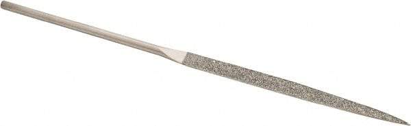 Value Collection - 5-1/2" OAL Fine Barrette Needle Diamond File - 13/64" Wide x 3/32" Thick, 2-3/4 LOC - All Tool & Supply