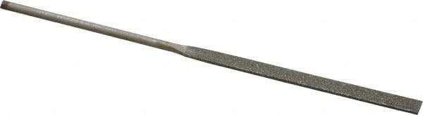 Value Collection - 5-1/2" OAL Fine Equalling Needle Diamond File - 13/64" Wide x 3/64" Thick, 2-3/4 LOC - All Tool & Supply