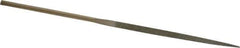 Value Collection - 5-1/2" OAL Fine Three Square Needle Diamond File - 9/64" Wide x 9/64" Thick, 2-3/4 LOC - All Tool & Supply