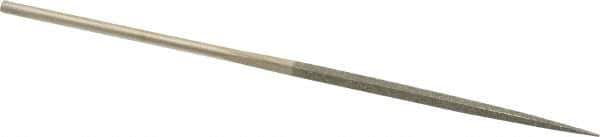 Value Collection - 5-1/2" OAL Fine Square Needle Diamond File - 3/32" Wide x 3/32" Thick, 2-3/4 LOC - All Tool & Supply