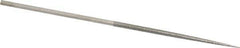 Value Collection - 5-1/2" OAL Fine Round Needle Diamond File - 1/8" Wide x 1/8" Thick, 2-3/4 LOC - All Tool & Supply