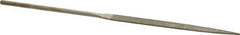 Value Collection - 5-1/2" OAL Medium Point Needle Diamond File - 13/64" Wide x 3/64" Thick, 2-3/4 LOC - All Tool & Supply