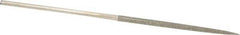 Value Collection - 5-1/2" OAL Medium Square Needle Diamond File - 3/32" Wide x 3/32" Thick, 2-3/4 LOC - All Tool & Supply