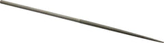 Value Collection - 5-1/2" OAL Medium Round Needle Diamond File - 1/8" Wide x 1/8" Thick, 2-3/4 LOC - All Tool & Supply