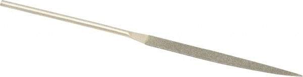 Value Collection - 5-1/2" OAL Medium Knife Needle Diamond File - 3/16" Wide x 1/16" Thick, 2-3/4 LOC - All Tool & Supply