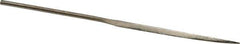 Value Collection - 5-1/2" OAL Coarse Barrette Needle Diamond File - 13/64" Wide x 3/32" Thick, 2-3/4 LOC - All Tool & Supply