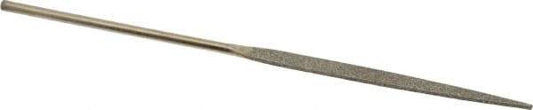 Value Collection - 5-1/2" OAL Coarse Taper Needle Diamond File - 13/64" Wide x 3/64" Thick, 2-3/4 LOC - All Tool & Supply