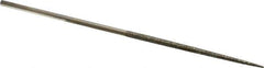 Value Collection - 5-1/2" OAL Coarse Round Needle Diamond File - 7/64" Wide x 1/8" Thick, 2-3/4 LOC - All Tool & Supply