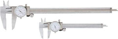 Value Collection - 0 to 6 and 12" Outside Diameter Dial Caliper Set - 0.001" Graduation, 0.1 Range per Revolution, Stainless Steel, White Face - All Tool & Supply