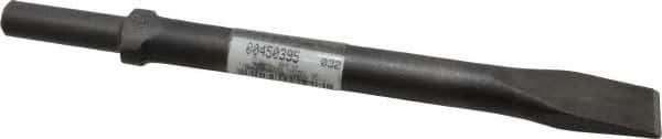 Made in USA - 1" Head Width, 12" OAL, Flat Chisel - Round Drive, Round Shank, Alloy Steel - All Tool & Supply