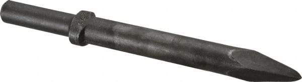 Made in USA - 9" OAL, Moil Point Chisel - Round Drive, Round Shank, Alloy Steel - All Tool & Supply