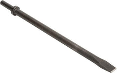 Made in USA - 1" Head Width, 18" OAL, Flat Chisel - Round Drive, Round Shank, Alloy Steel - All Tool & Supply