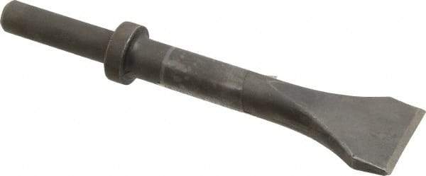 Made in USA - 2" Head Width, 9" OAL, Scaling Chisel - Round Drive, Round Shank, Alloy Steel - All Tool & Supply