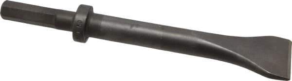 Made in USA - 2" Head Width, 9" OAL, Scaling Chisel - Hex Drive, Hex Shank, Alloy Steel - All Tool & Supply