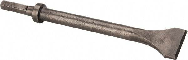 Made in USA - 2" Head Width, 12" OAL, Scaling Chisel - Hex Drive, Hex Shank, Alloy Steel - All Tool & Supply