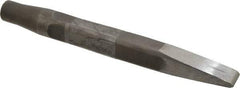 Made in USA - 15/16" Head Width, 9-1/2" OAL, Rivet Cutter Chisel - Round Drive, Round Shank, Alloy Steel - All Tool & Supply