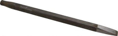 Made in USA - 15/16" Head Width, 18" OAL, Rivet Cutter Chisel - Round Drive, Round Shank, Alloy Steel - All Tool & Supply