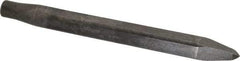 Made in USA - 12" OAL, Rivet Cutter Chisel - Round Drive, Round Shank, Alloy Steel - All Tool & Supply