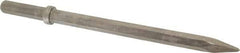 Made in USA - 18-1/4" OAL, 1" Shank Diam, Moil Point Chisel - Hex Drive, Hex Shank, Alloy Steel - All Tool & Supply