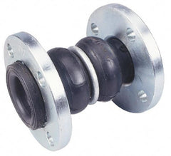 Unisource Mfg. - 2-1/2" Pipe, Neoprene Double Arch Pipe Expansion Joint - 7" Long, 1" Extension, 2" Compression, 225 Max psi, Flanged - All Tool & Supply