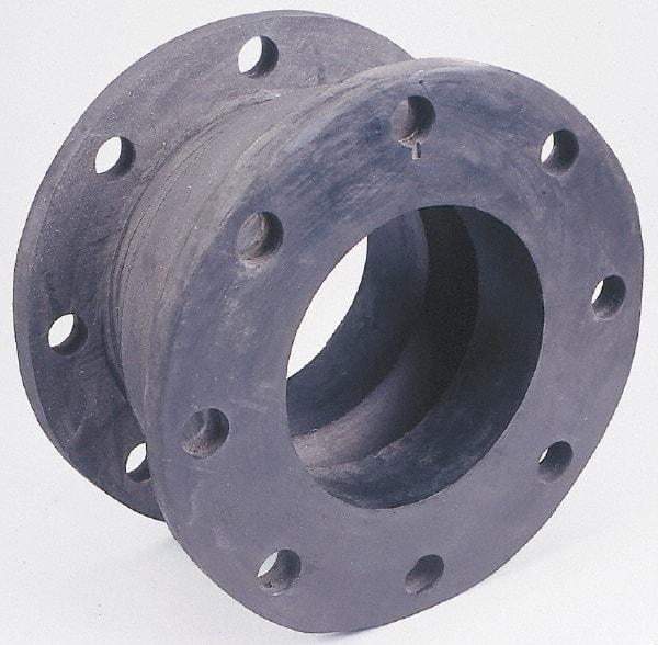 Unisource Mfg. - 6" Pipe, Chlorobutyl Wide Arch Pipe Expansion Joint - 6" Long, 3/4" Extension, 1-3/4" Compression, 225 Max psi, Flanged - All Tool & Supply