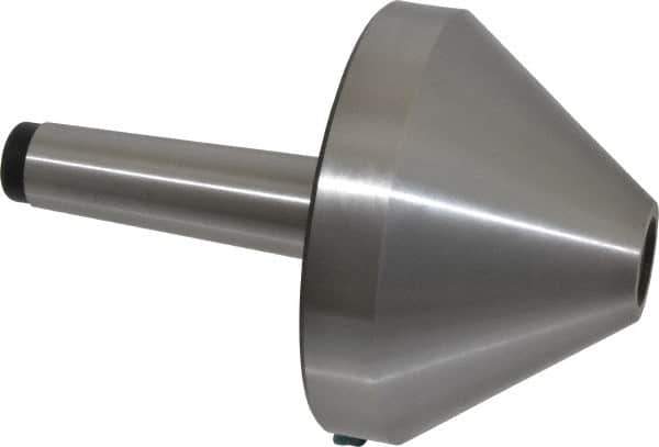 Interstate - MT4 Taper Shank, 5.04" Head Diam Live Center - 3.27" Head Length, 1.38" Point Diam, 2.44" Point Len, 1,433 Lb Max Workpc, 7.6" OAL, Bull Nose Point - All Tool & Supply