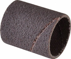 Made in USA - 80 Grit Aluminum Oxide Coated Spiral Band - 3/4" Diam x 1" Wide, Medium Grade - All Tool & Supply