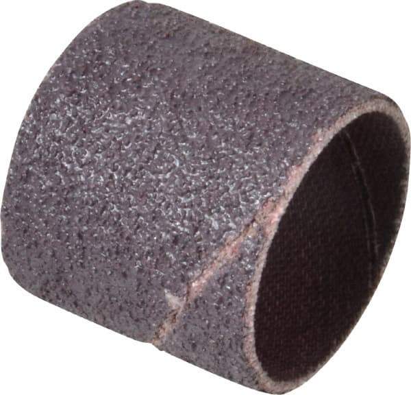 Made in USA - 50 Grit Aluminum Oxide Coated Spiral Band - 1" Diam x 1" Wide, Coarse Grade - All Tool & Supply