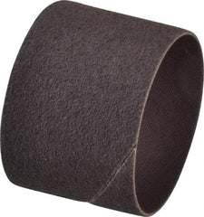 Made in USA - 80 Grit Aluminum Oxide Coated Spiral Band - 2" Diam x 1-1/2" Wide, Medium Grade - All Tool & Supply