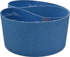 Norton - 4" Wide x 36" OAL, 60 Grit, Zirconia Alumina Abrasive Belt - Zirconia Alumina, Medium, Coated, X Weighted Cloth Backing, Series R823 - All Tool & Supply