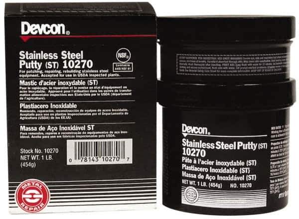Devcon - 1 Lb Kit Gray Epoxy Resin Putty - 120°F (Wet), 250°F (Dry) Max Operating Temp - All Tool & Supply