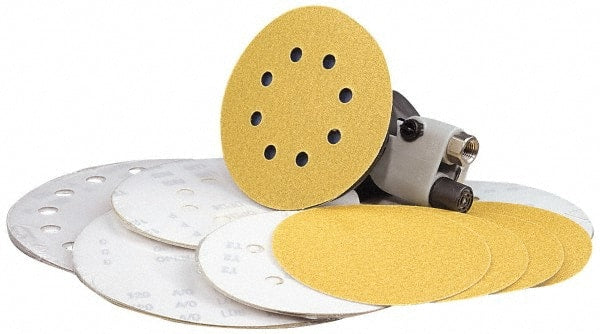 Hook & Loop Disc: 150 Grit, Coated, Aluminum Oxide C –Weighted, Paper Backing, Very Fine Grade