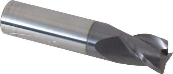 Accupro - 5/8", 3 Flute, Single End, Solid Carbide, 0.03" Corner Radius End Mill - 3" OAL, 35° Helix, Right Hand Flute, 3/4" LOC, Right Hand Cut - All Tool & Supply