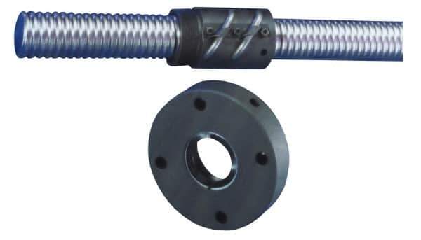 THK - 0.61" Thread Length, Ballscrew Nut - 1" Lead Width, 1" Ball Circle Diam - All Tool & Supply