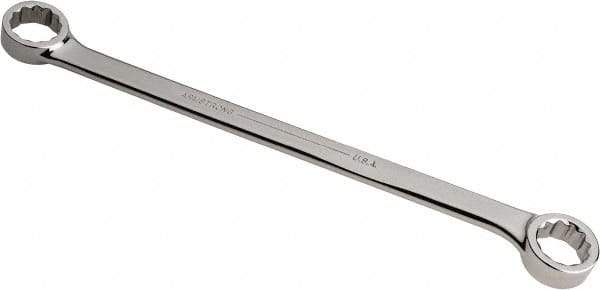 Armstrong - 22mm x 24mm 12 Point Offset Box Wrench - Double End, 13-3/4" OAL, Steel, Chrome Finish, 15° Offset - All Tool & Supply